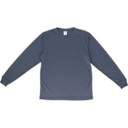 ドライスムース長袖Tシャツ XLサイズ 945.グレイッシュブルー ua570901