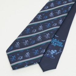 ディズニー ミッキーネクタイ 紺×青 DNHA0003