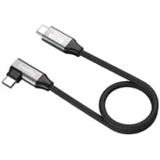 35cm USB-C データケーブル ストレート-アングル型 (40Gbps+240W+8K) SR5075