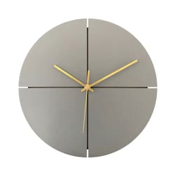 アプリクス ウォールクロック クオーター シルバー