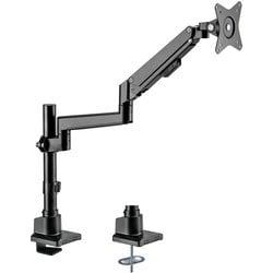 Monitor Arm Basic ガススプリング式 液晶モニターアーム クランプ・グロメット両対応 ブラック AS-MABG04