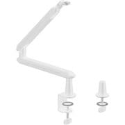 Microphone Boom Arm 高さ2段階調節対応 マイクブームアーム クランプ/グロメット両対応 ロープロファイル ホワイト AS-MBA02