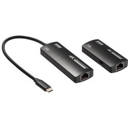 USB Type-C-HDMI変換エクステンダー 変換/延長アダプター 最大70m延長可能 4K/12Hz対応 VGA-EXHDC