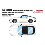 EM805D 1/43 NISSAN Fairlady Z “Version ST” 2025 ブリリアントホワイトパール/スーパーブラック [レジンキャストミニカー]