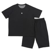 血行促進ルームウエアー 遠赤外線 男女兼用 UNISEX DRYWEAR 吸水速乾 上下セット パンツ両サイドポケット 387096 LL BK