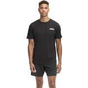 【虎視眈々】ホカ マニフェストGpx Tシャツ メンズ ランニングウェア シャツ (BKGD) Sサイズ 1164970