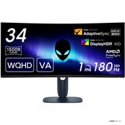 Dell Alienware ゲーミングモニター 曲面 34型/無輝点3年保証/WQHD/VA/DP1.4x1、HDMI2.1x2/高さ調整/VESA DisplayHDR 400 AW3425DWM-R