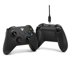 Microsoft - Microsoft　マイクロソフト　Xbox ワイヤレス コントローラー + USB-C ケーブル　エックスボックス　ゲーム ブラック　黒　ホビー ヨドバシ.com - マイクロソフト Microsoft Xbox ワイヤレス