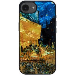 天然貝ケース for iPhone 16e 夜のカフェテラス I27645i16E