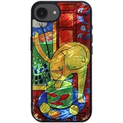 天然貝ケース for iPhone 16e 魚と猫 I27649i16E