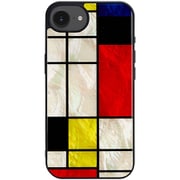 天然貝ケース for iPhone 16e Mondrian I27650i16E