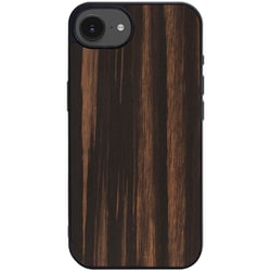 天然木ケース for iPhone 16e Ebony I27652i16E