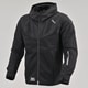 DJ010 ハーフメッシュパーカー BK 2XL 46765