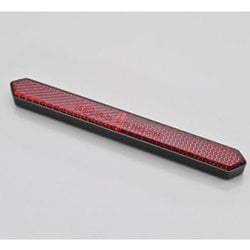 ユニバーサルリフレクター スリムポインテッド 両面テープ貼付 レッド フラット 48505
