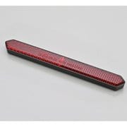 ユニバーサルリフレクター スリムポインテッド 両面テープ貼付 レッド フラット 48505