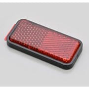 ユニバーサルリフレクター レクタングル 両面テープ貼付 レッド フラット 48503