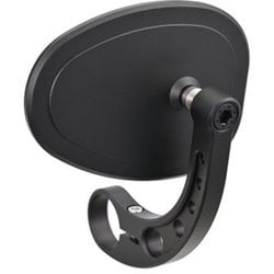 ハイビジミラー バーエンドミラー スリムタイプ MIKAZUKI OVAL ブラック 48092