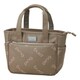モノグラムラウンドトート レディス W27×H24×D13cm ベージュ/ピンク GB-L2509