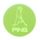 ネオンマーカー MR.PING ユニセックス W4×H4×D0.25cm グリーン AC-U2509