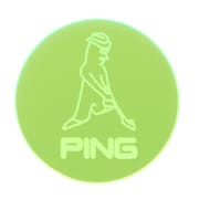 ネオンマーカー MR.PING ユニセックス W4×H4×D0.25cm グリーン AC-U2509
