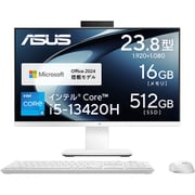 一体型デスクトップ/ASUS V400 AiO (V440VAK)/23.8型/Core i5-13420H/メモリ 16GB/SSD 512GB/Windows 11 Home/Office Home & Business 2024/ホワイト