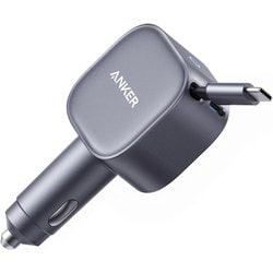 Anker Nano Car Charger （75W, 巻取り式 USB-Cケーブル） A2738NA2