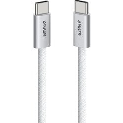 Anker Zolo USB-C ＆ USB-C ケーブル （240W, 高耐久ナイロン） 0.9m ホワイト A8060121