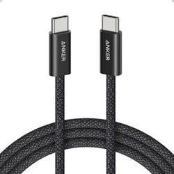 Anker Zolo USB-C ＆ USB-C ケーブル （240W, 高耐久ナイロン） 1.8m ブラック A8060112