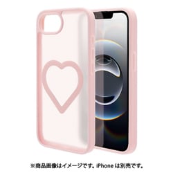 iPhone 16e用 ハイブリッドケース ミニュ マグネットアクセサリー対応 磁力充電 背面マット 衝撃吸収 TPU＋PC ピンク フロストピンク 8794IP5EHPFPK