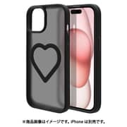 iPhone 15/14/13用 ハイブリッドケース ミニュ Magsafe対応 ワイヤレス充電 背面マット 衝撃吸収 TPU+PC ブラック フロストブラック 9113IP361HPFBK
