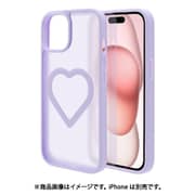 iPhone 15/14/13用 ハイブリッドケース ミニュ Magsafe対応 ワイヤレス充電 背面マット 衝撃吸収 TPU+PC パープル フロストパープル 9115IP361HPFPU