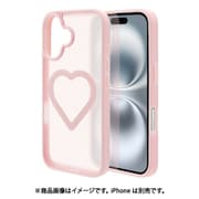 iPhone 16用 ハイブリッドケース ミニュ Magsafe対応 ワイヤレス充電 背面マット 衝撃吸収 TPU+PC ピンク フロストピンク 9122IP461HPFPK