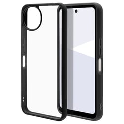AQUOS Wish5用 ハイブリッドケース FLEXGUARD 衝撃吸収 頑丈 TPU＋PC ブラック×クリア 8815AW5HPBK