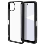 AQUOS Wish5用 ハイブリッドケース FLEXGUARD 衝撃吸収 頑丈 TPU＋PC ブラック×クリア 8815AW5HPBK