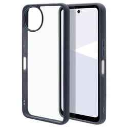 AQUOS Wish5用 ハイブリッドケース FLEXGUARD 衝撃吸収 頑丈 TPU＋PC ネイビー×クリア 8816AW5HPNV