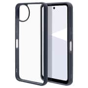 AQUOS Wish5用 ハイブリッドケース FLEXGUARD 衝撃吸収 頑丈 TPU＋PC ネイビー×クリア 8816AW5HPNV