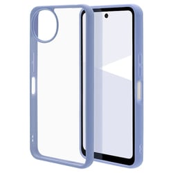 AQUOS Wish5用 ハイブリッドケース FLEXGUARD 衝撃吸収 頑丈 TPU＋PC ブルー×クリア 8817AW5HPBL