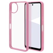 AQUOS Wish5用 ハイブリッドケース FLEXGUARD 衝撃吸収 頑丈 TPU+PC ピンク×クリア 8818AW5HPPK