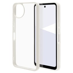 AQUOS Wish5用 ハイブリッドケース FLEXGUARD 衝撃吸収 頑丈 TPU＋PC ホワイト×クリア 8820AW5HPCLWH