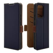 OPPO Reno13 A用 手帳型ケース 薄型 カード入れ スタンド機能 衝撃吸収 シンプル サイドマグネット NV BR 8831OR13ABSMNVB