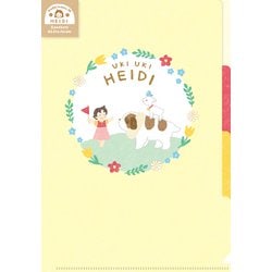 限定 A5クリアファイル（3PK） うきうきハイジ アルプスの少女ハイジ QE129