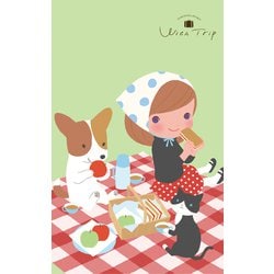 限定 B6中綴じ変形ノート PICNIC ヨモギ田リョオコWithTrip XH39