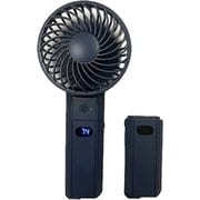 エンドレス使用可 バッテリー2個付きハンディファン ネイビー TKK-BT2HF/NV