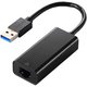 有線LANアダプター USB-A 1000Mbps 高速通信 USB 3.2 Gen1 ブラック EDC-GUA3V3-B