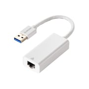 有線LANアダプター USB-A 1000Mbps 高速通信 USB 3.2 Gen1 ホワイト EDC-GUA3V3-W