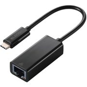有線LANアダプター USB Type-C 1000Mbps 高速通信 USB3.2 Gen1 ブラック EDC-GUC3V3-B