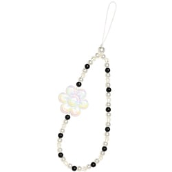 ソルレダ ビーズ ストラップ フラワー/BK 686-990193