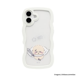 iPhone 16 Plus用 うねうねケース ちいかわ WH/ラッコ 661-180437