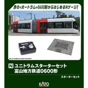 40-903 Nゲージ入門セット ユニトラム スターターセット 富山地方鉄道0600形 [鉄道模型]