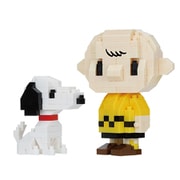 NBH_252 nanoblock（ナノブロック） PEANUTS チャーリー・ブラウンとスヌーピー [ブロック玩具]